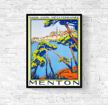 Affiche Menton PLM