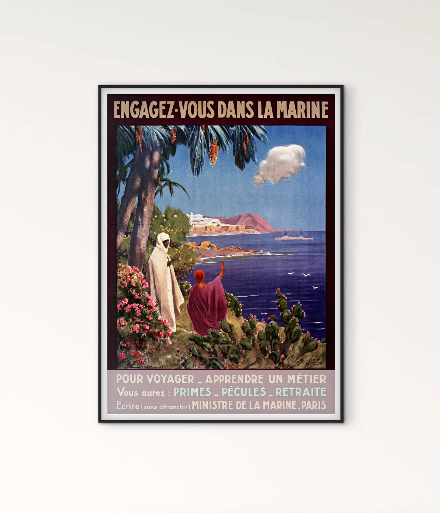 Affiche Engagez vous dans la Marine affichevintagefrance