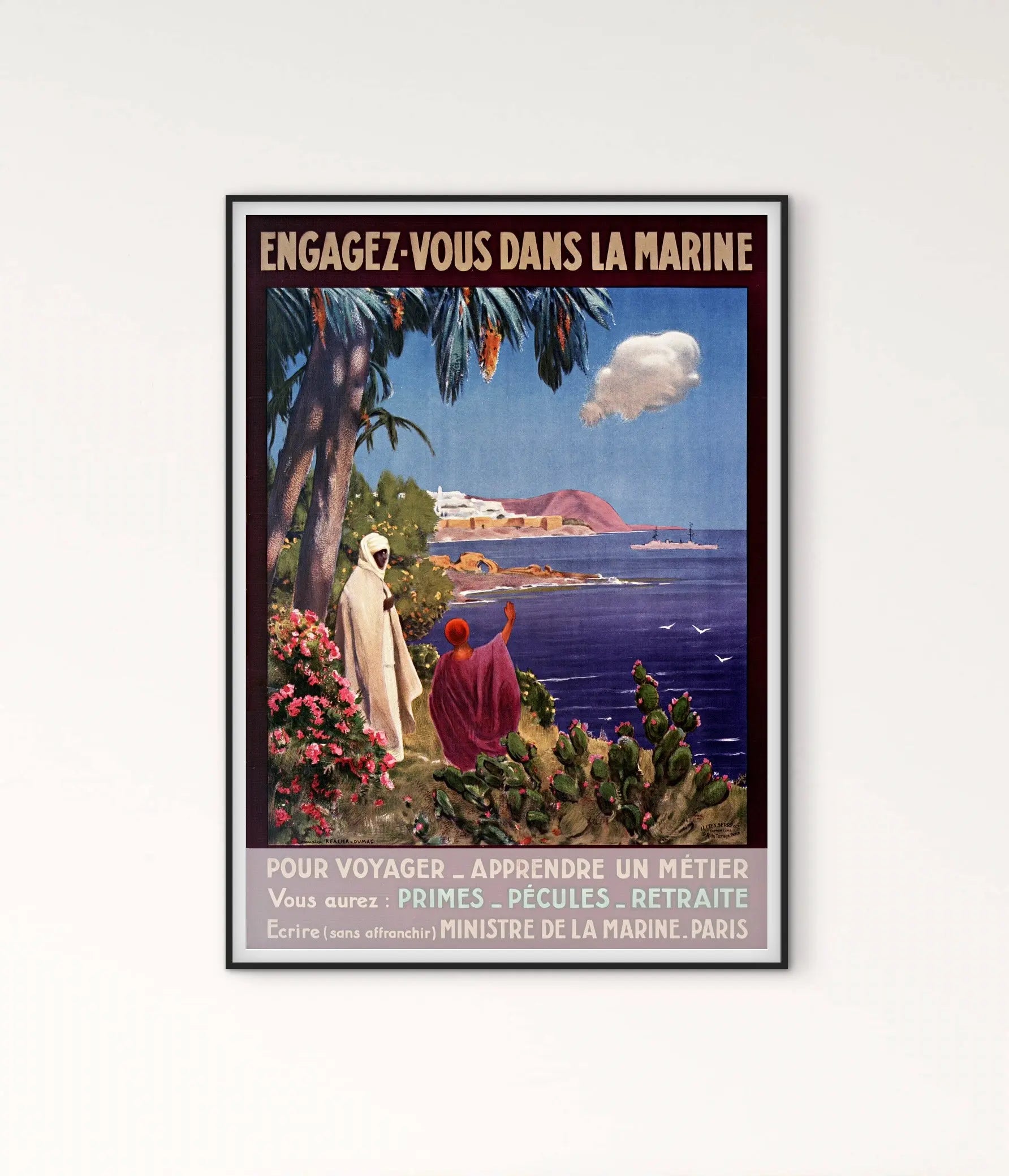 Affiche Engagez vous dans la Marine affichevintagefrance