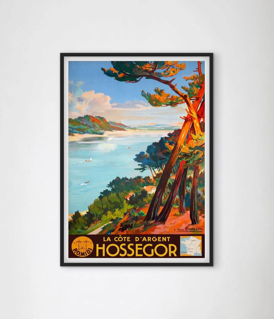 Affiche Hossegor Landes affichevintagefrance