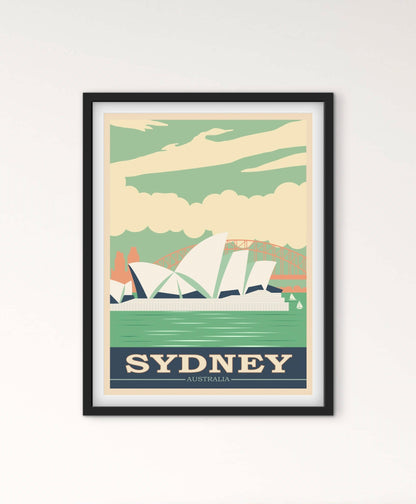 Affiche Sydney Australie affichevintagefrance