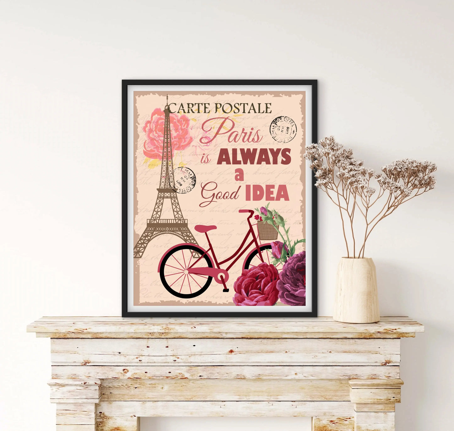 Affiche Paris Carte postale Vintage affichevintagefrance