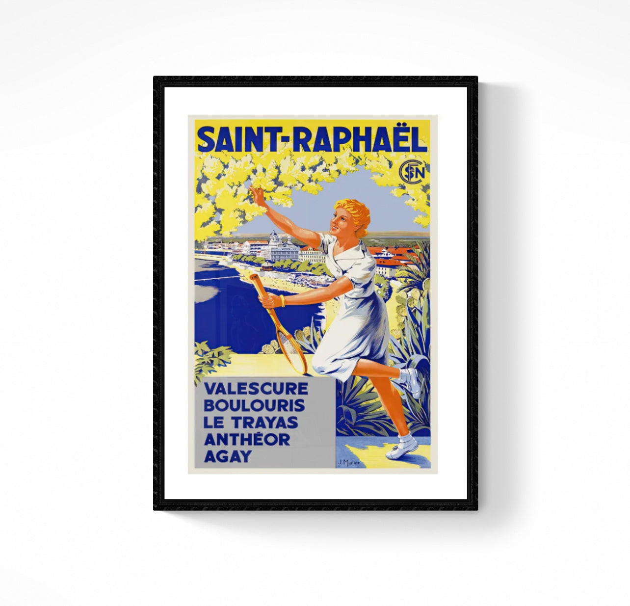 Affiche Saint Raphaël SNCF