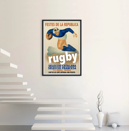 Affiche Rugby affichevintagefrance