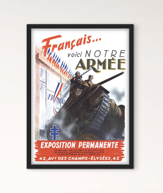 Affiche Français voici notre Armée