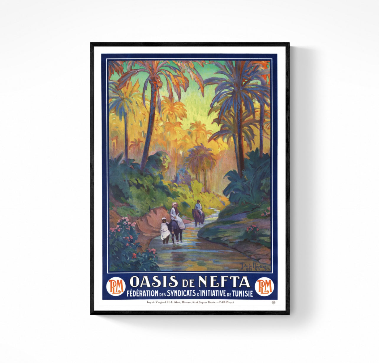Affiche Oasis de Nefta Tunisie