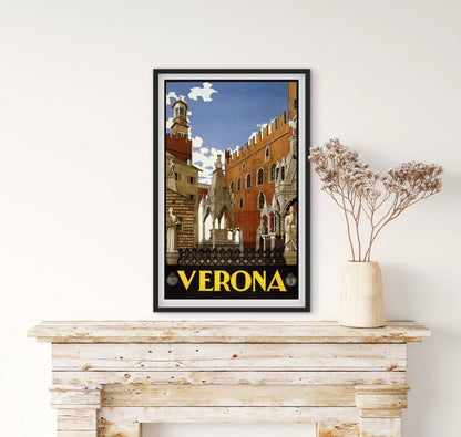 Affiche Vérone Italie affichevintagefrance
