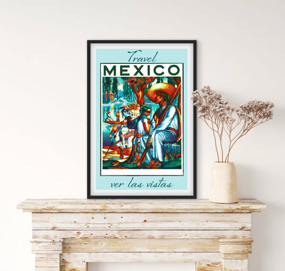 Affiche Mexico Voyage affichevintagefrance