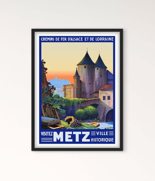 Affiche Metz ville historique