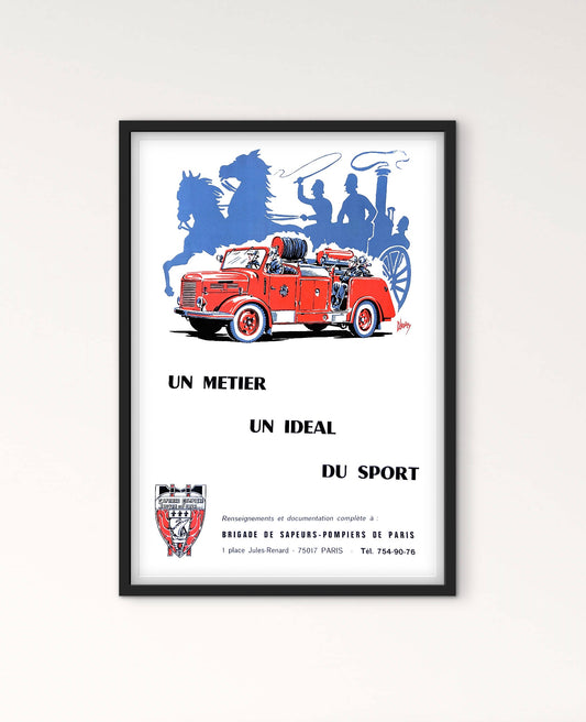 Affiche Sapeurs pompiers de Paris BSPP
