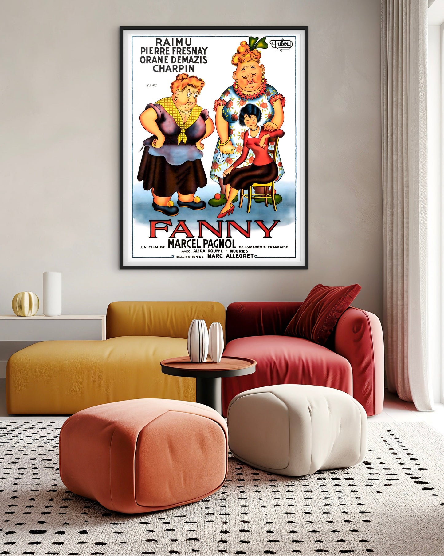 Affiche Cinéma film Fanny Marcel Pagnol Raimu affichevintagefrance