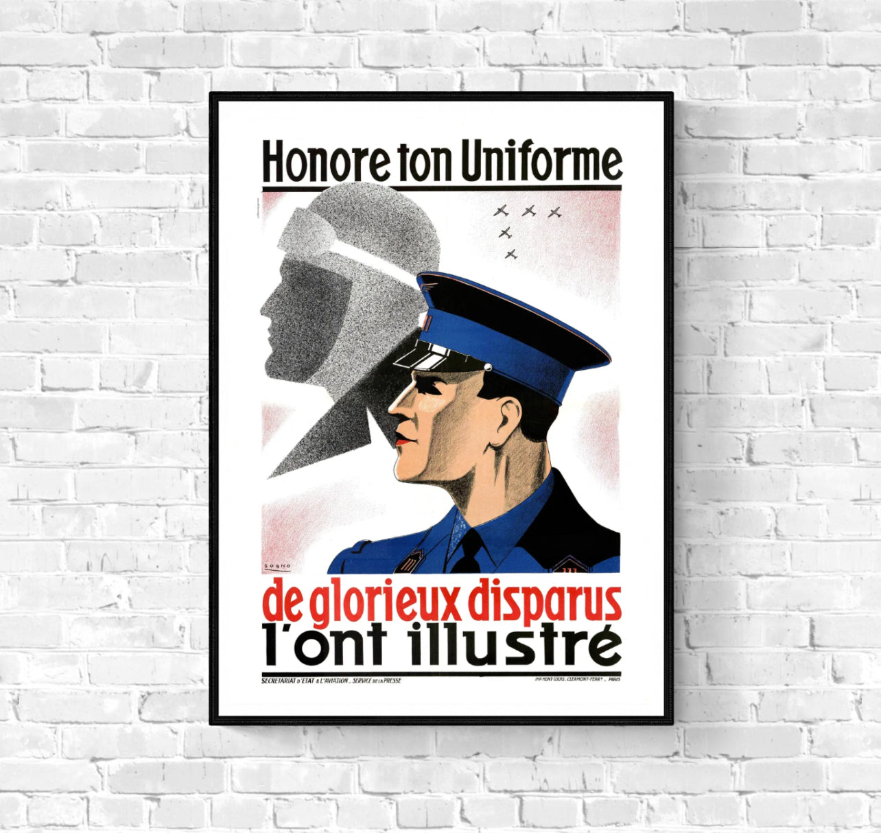 Affiche Honore ton Uniforme de Glorieux disparus
