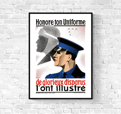 Affiche Honore ton Uniforme de Glorieux disparus
