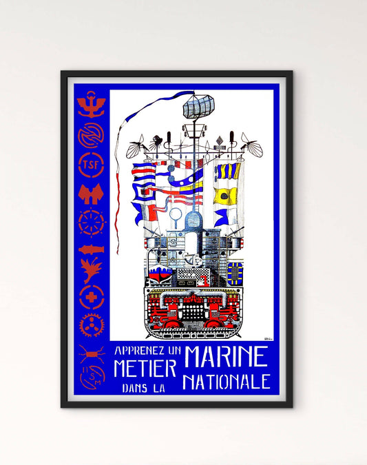 Affiche Marine Nationale affichevintagefrance