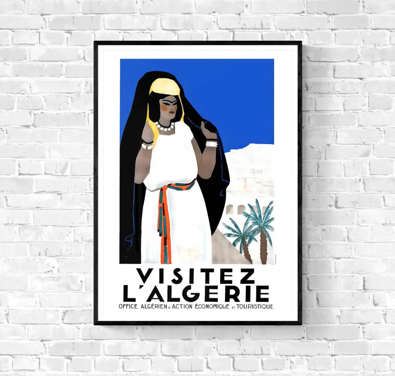 Affiche Visitez l’Algérie affichevintagefrance
