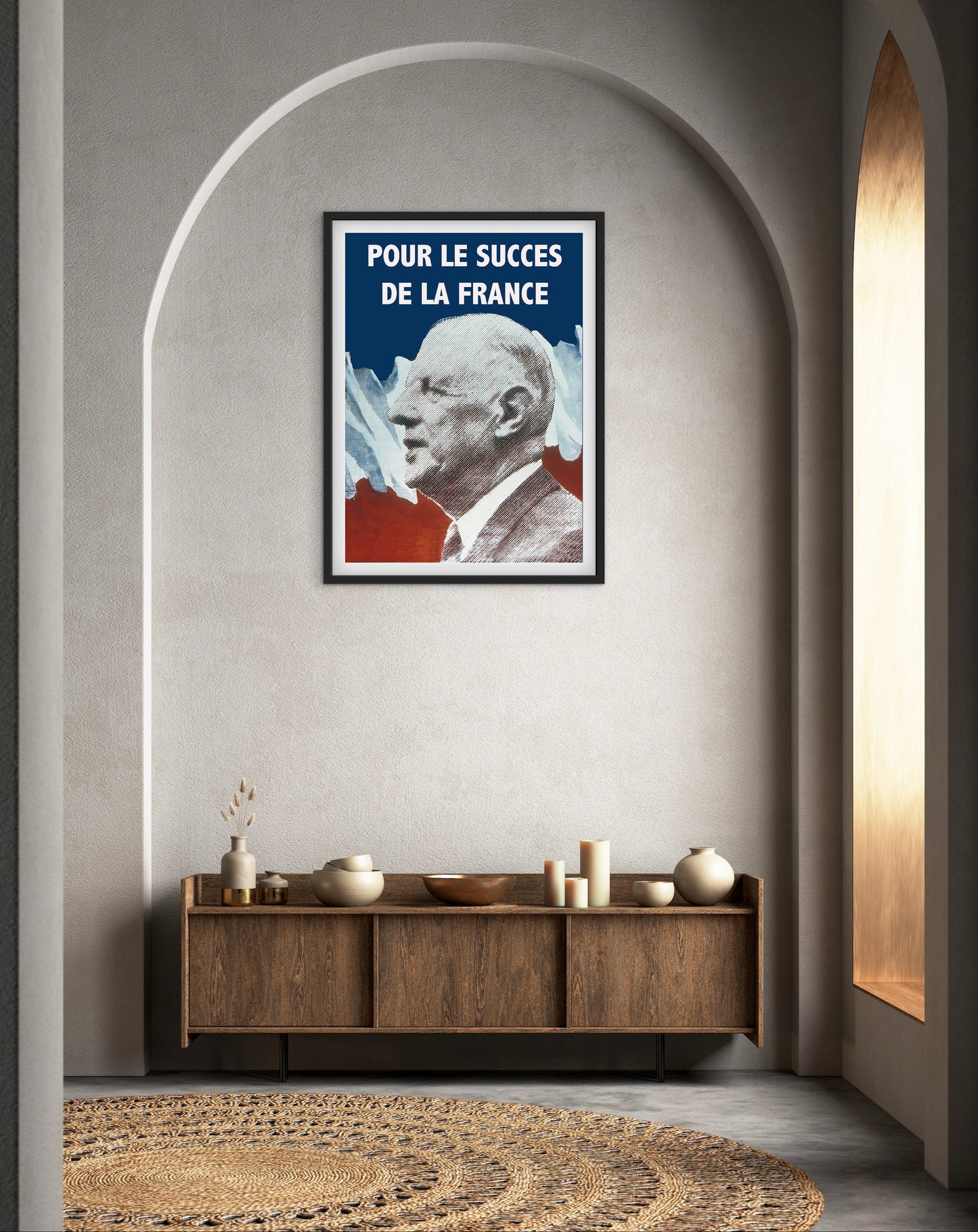 Affiche Général Charles de Gaulle « Pour le succès de la France »