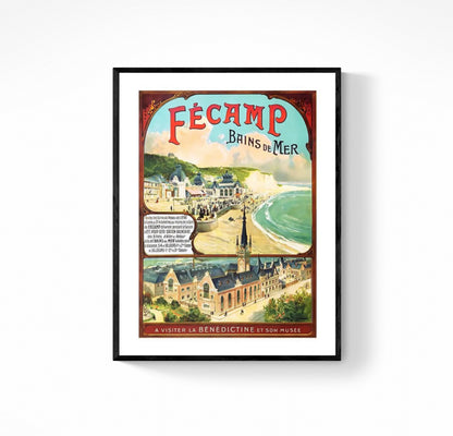 Affiche Fécamp Normandie
