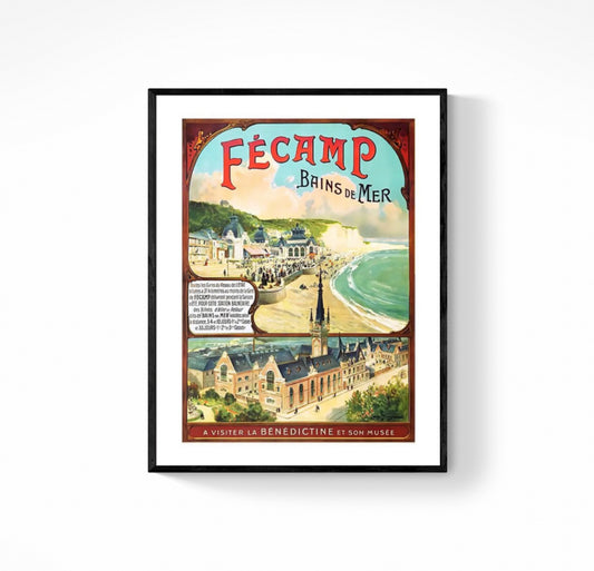 Affiche Fécamp Normandie