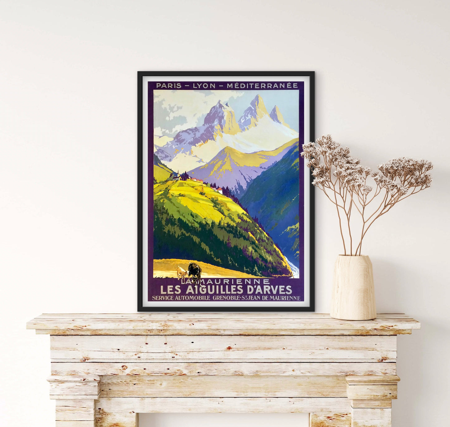 Affiche Les Aiguilles D’Arves affichevintagefrance