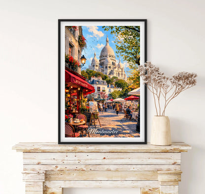 Affiche Paris Montmartre affichevintagefrance