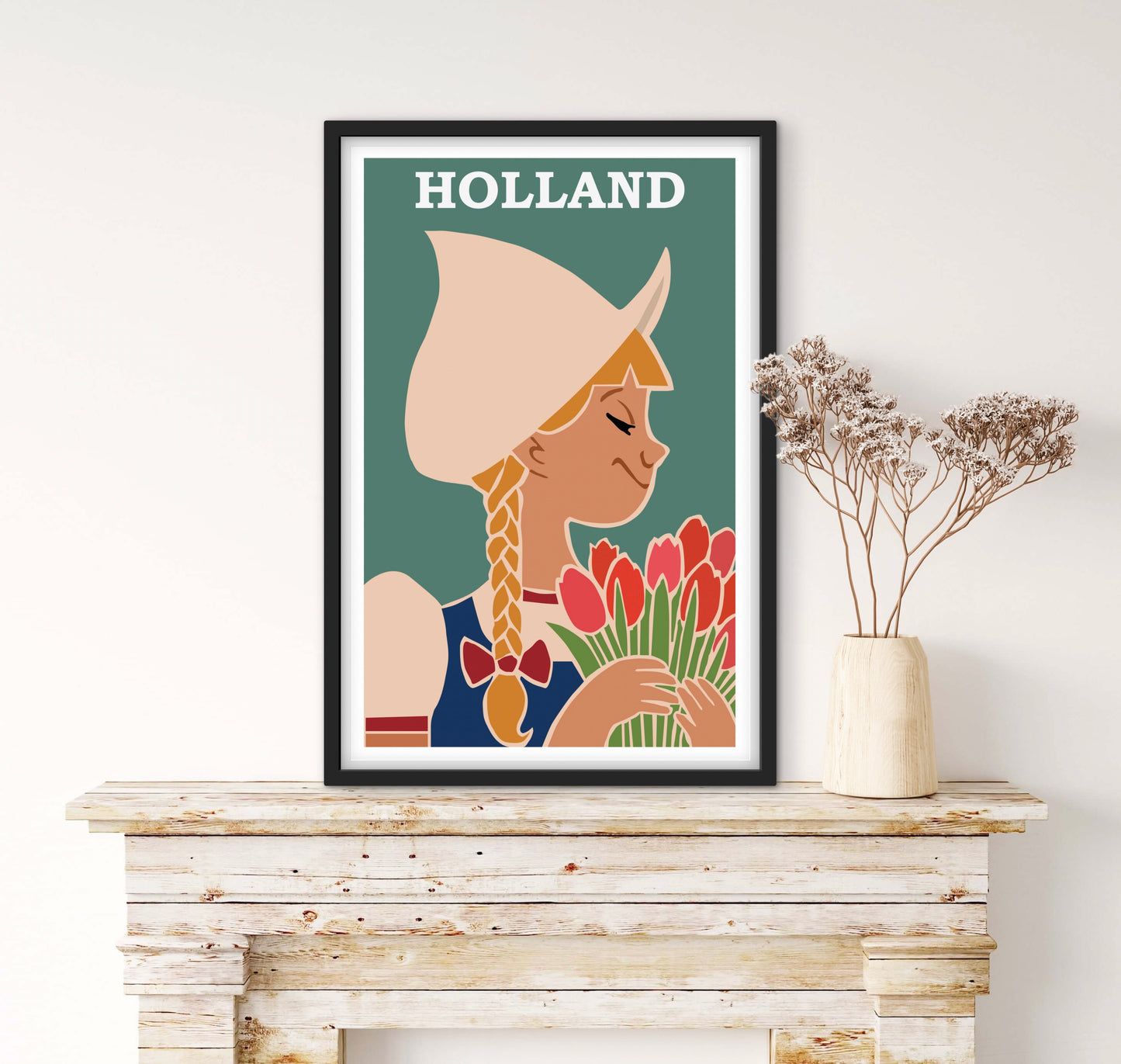 Affiche Holland « Pays bas » - affichevintagefrance