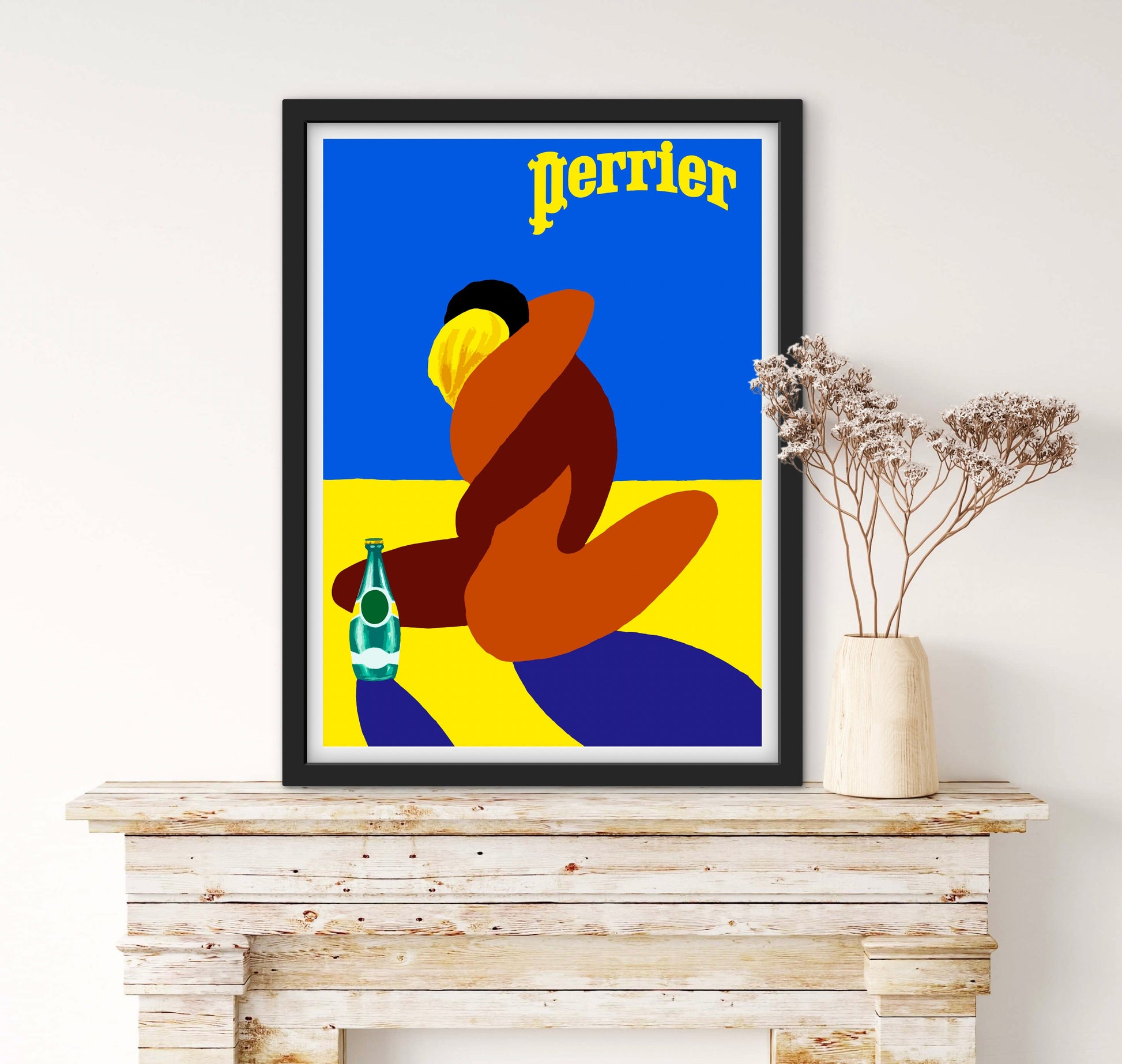 Affiche Perrier pub affichevintagefrance
