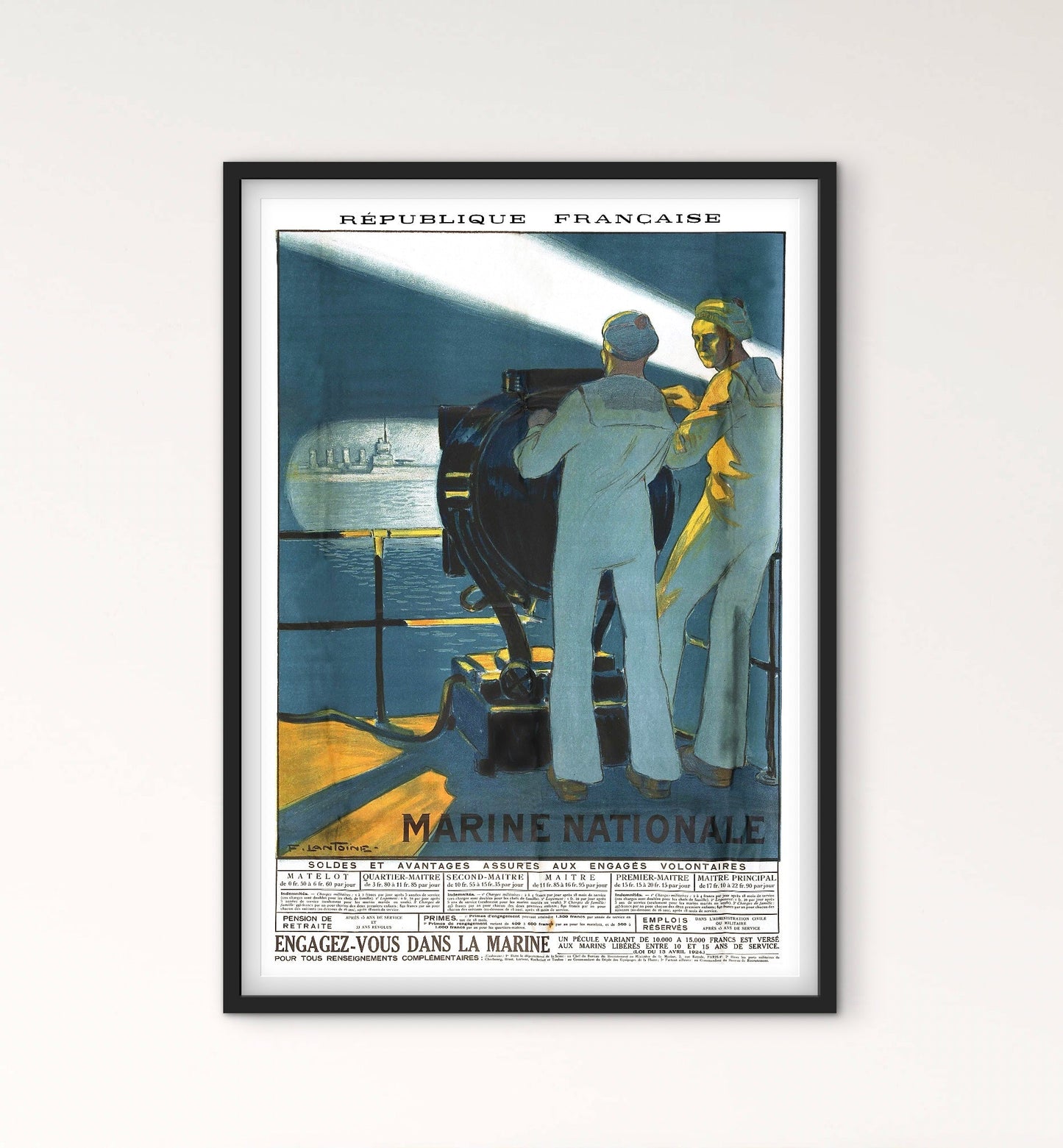 Affiche Marine Nationale affichevintagefrance