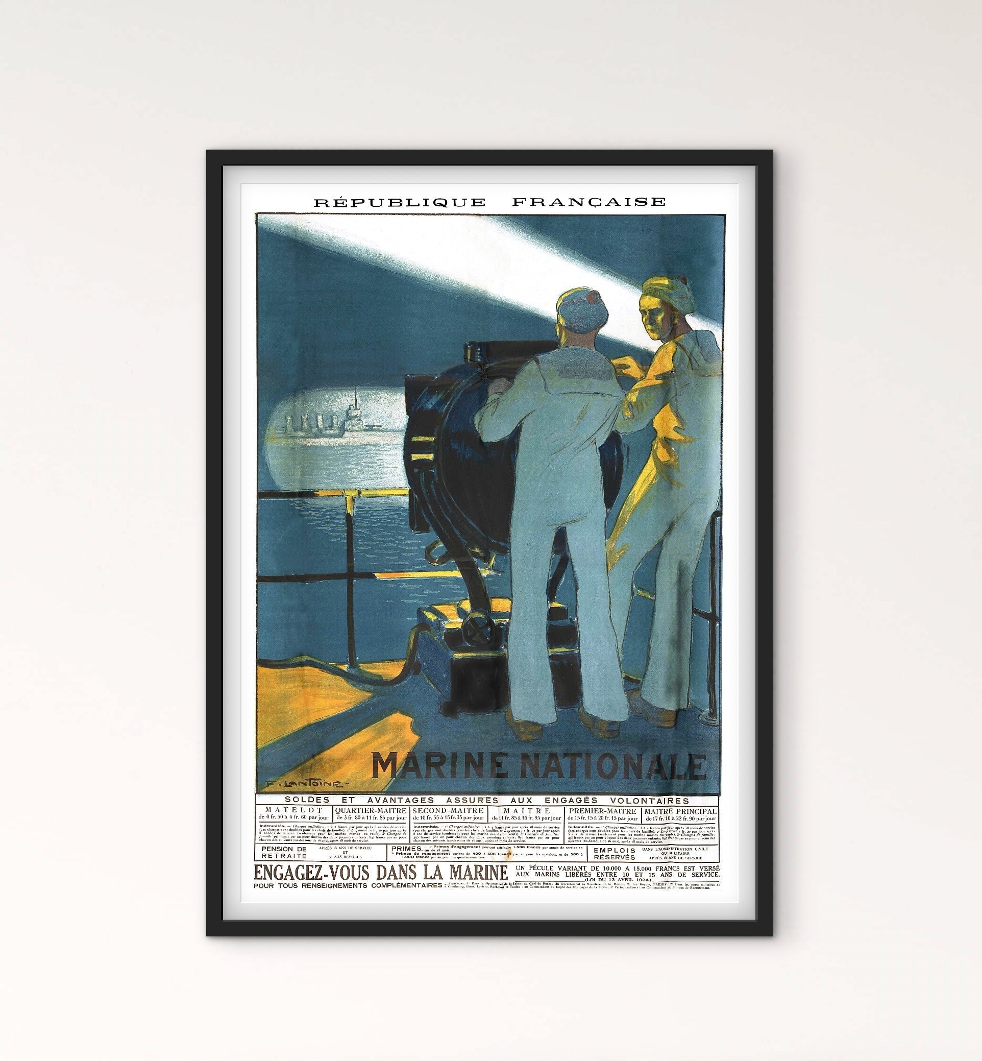 Affiche Marine Nationale affichevintagefrance