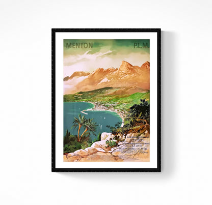 Affiche Menton PLM