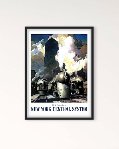 Affiche New York central system affichevintagefrance