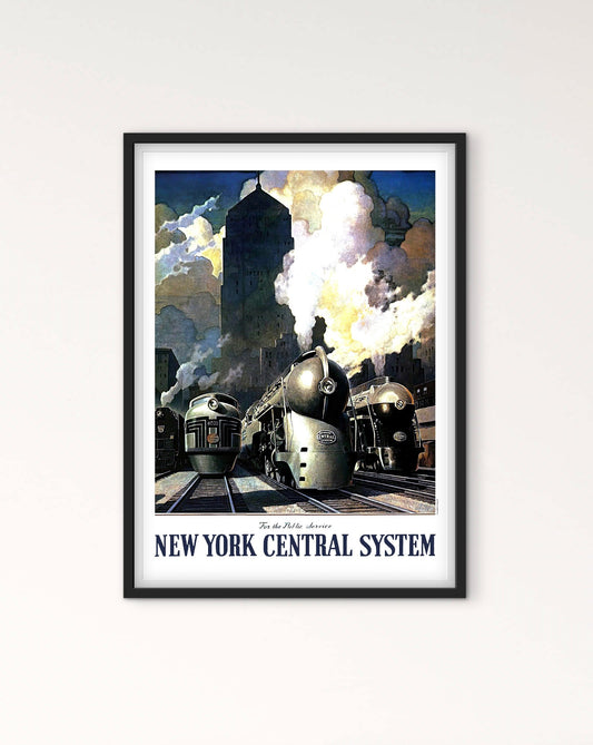 Affiche New York central system affichevintagefrance