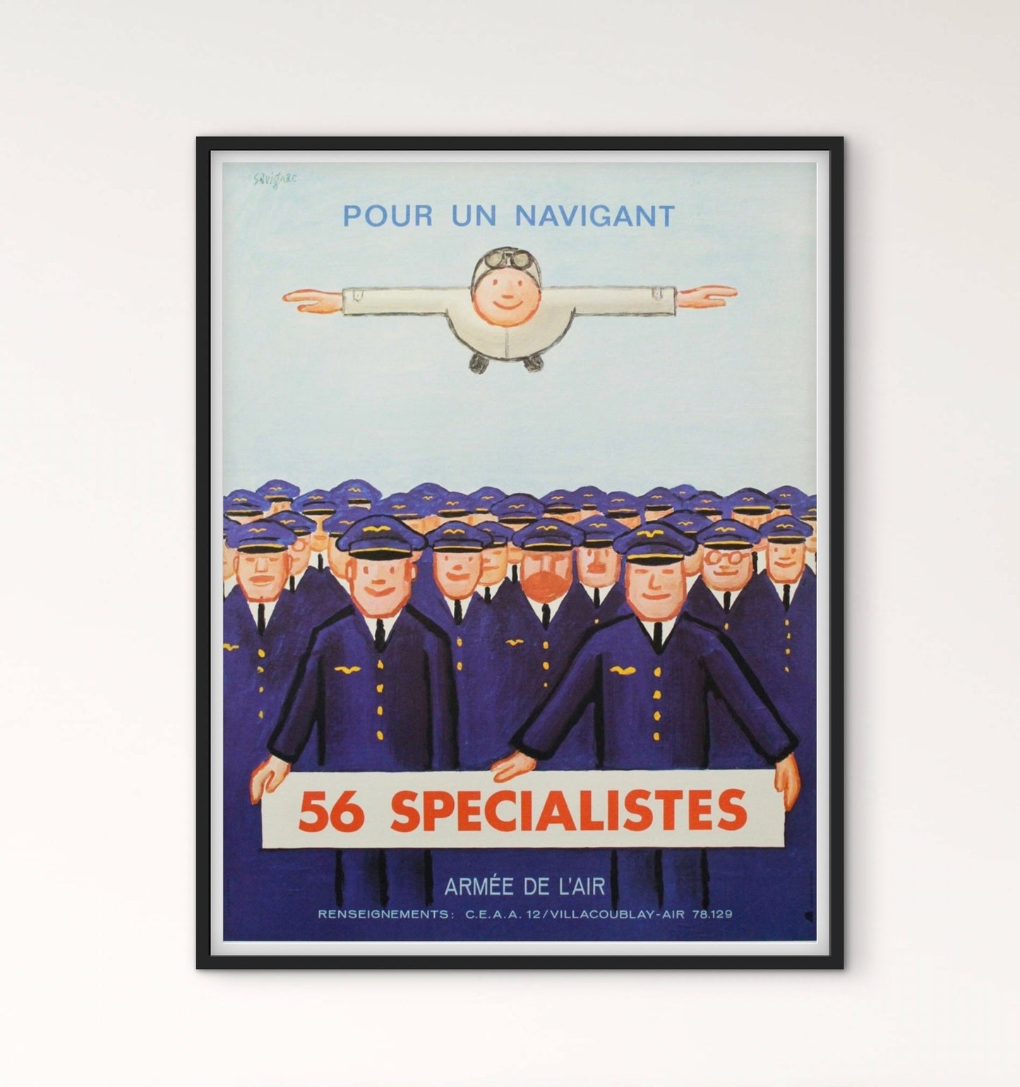 affiche Armée Air Navigant Spécialistes affichevintagefrance
