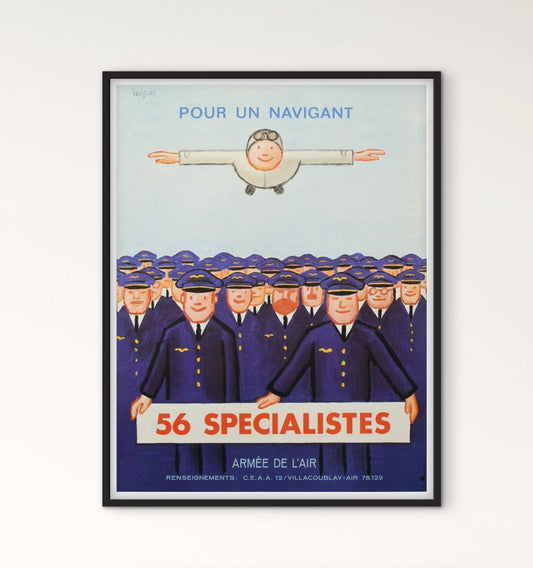 affiche Armée Air Navigant Spécialistes affichevintagefrance