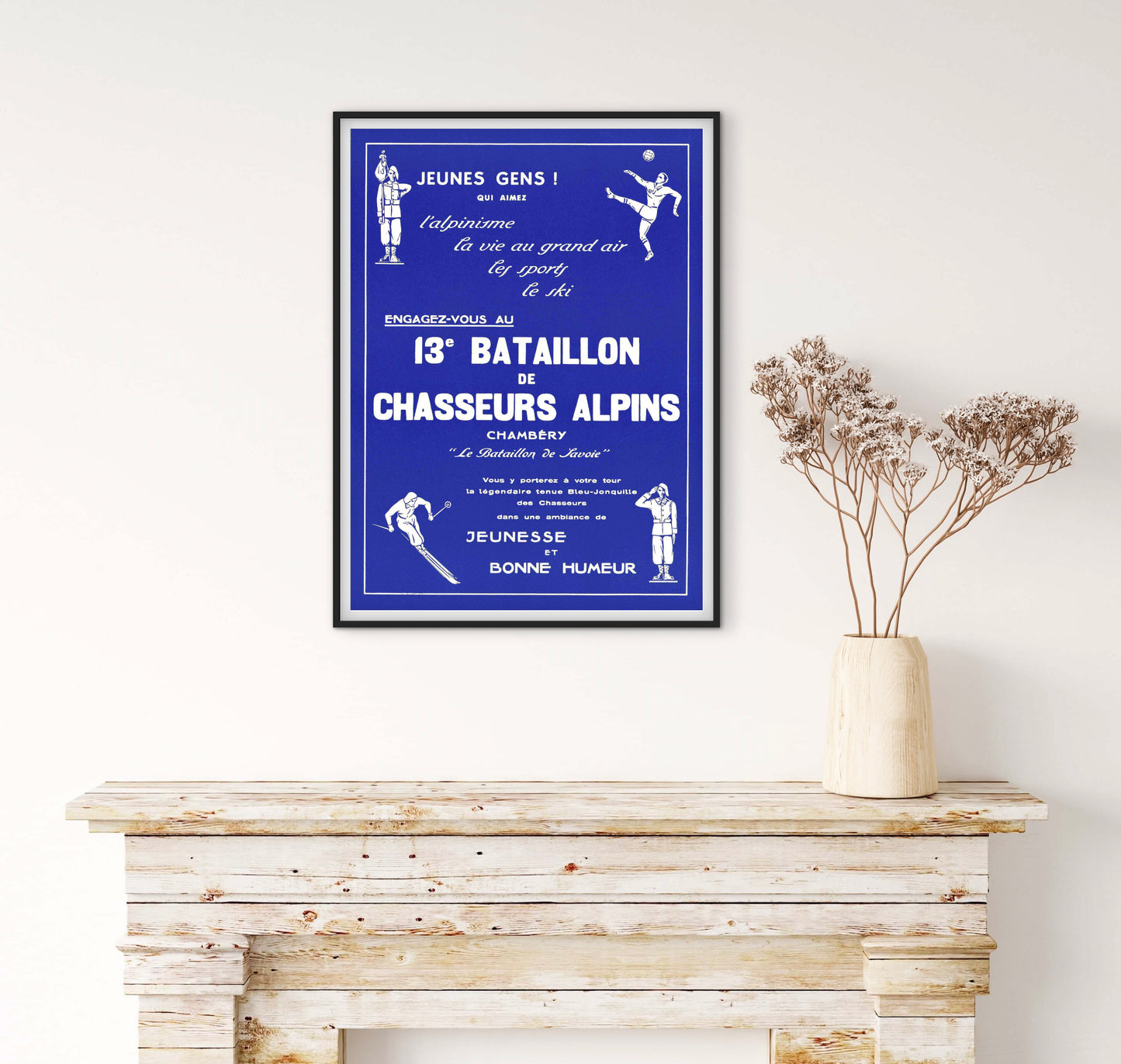 Affiche 13e Bataillon Chasseurs Alpins