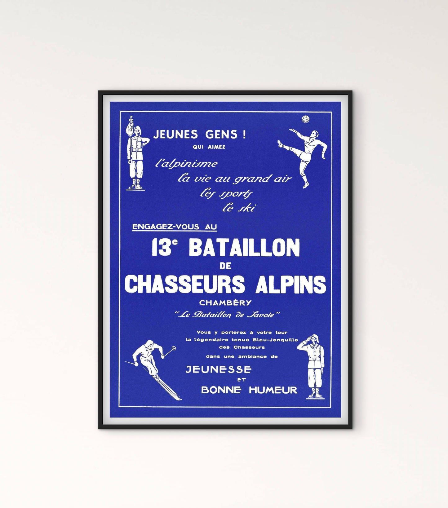 Affiche 13e Bataillon Chasseurs Alpins