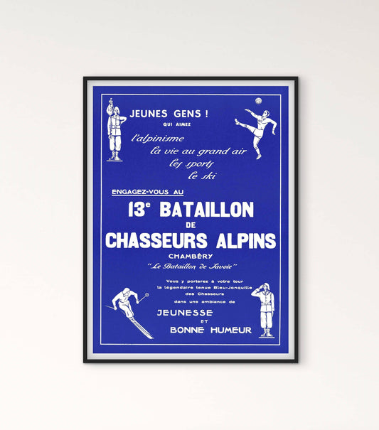 Affiche 13e Bataillon Chasseurs Alpins