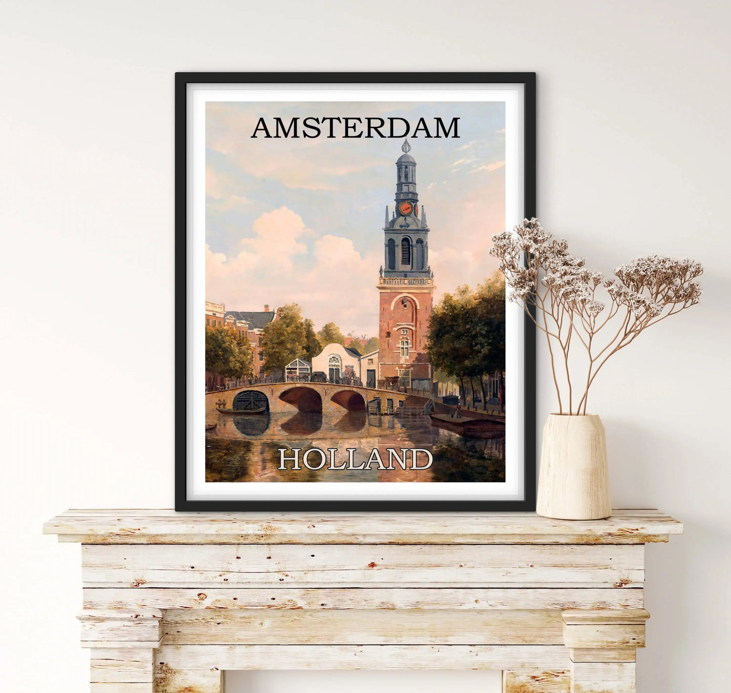 Affiche Amsterdam Pays bas affichevintagefrance