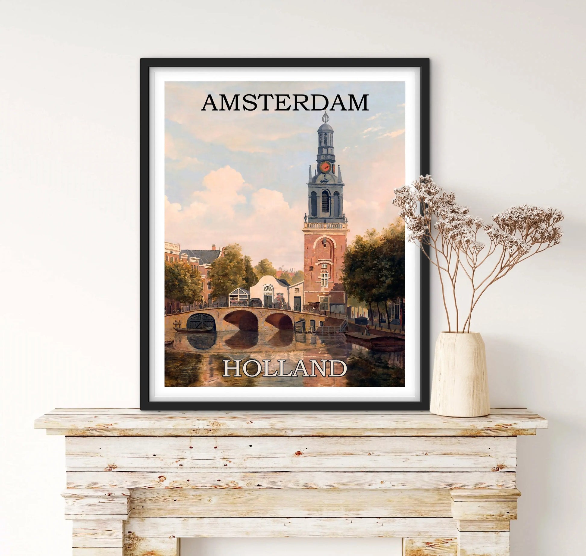 Affiche Amsterdam Pays bas affichevintagefrance