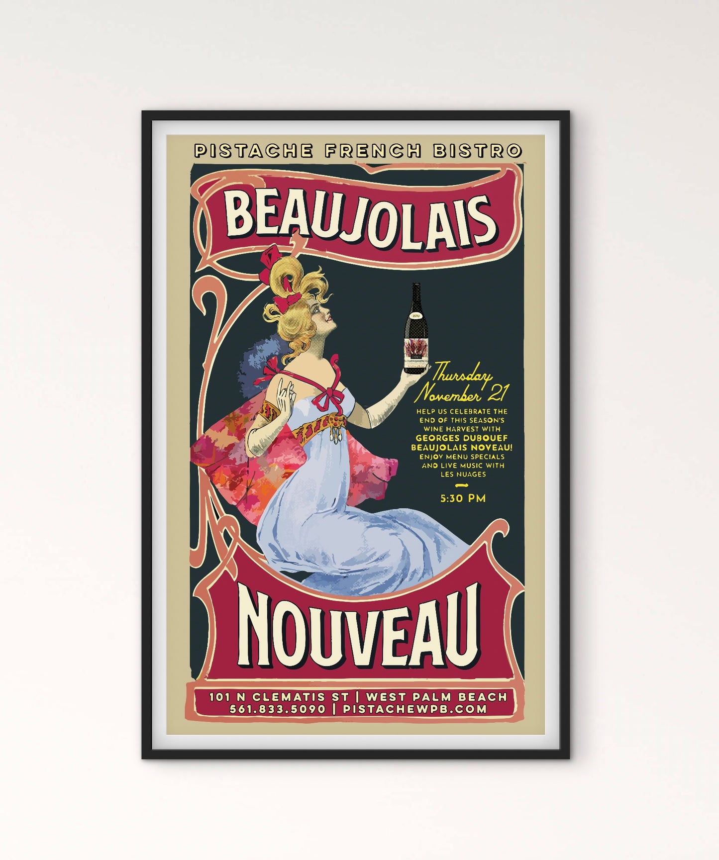 Affiche Vin Beaujolais