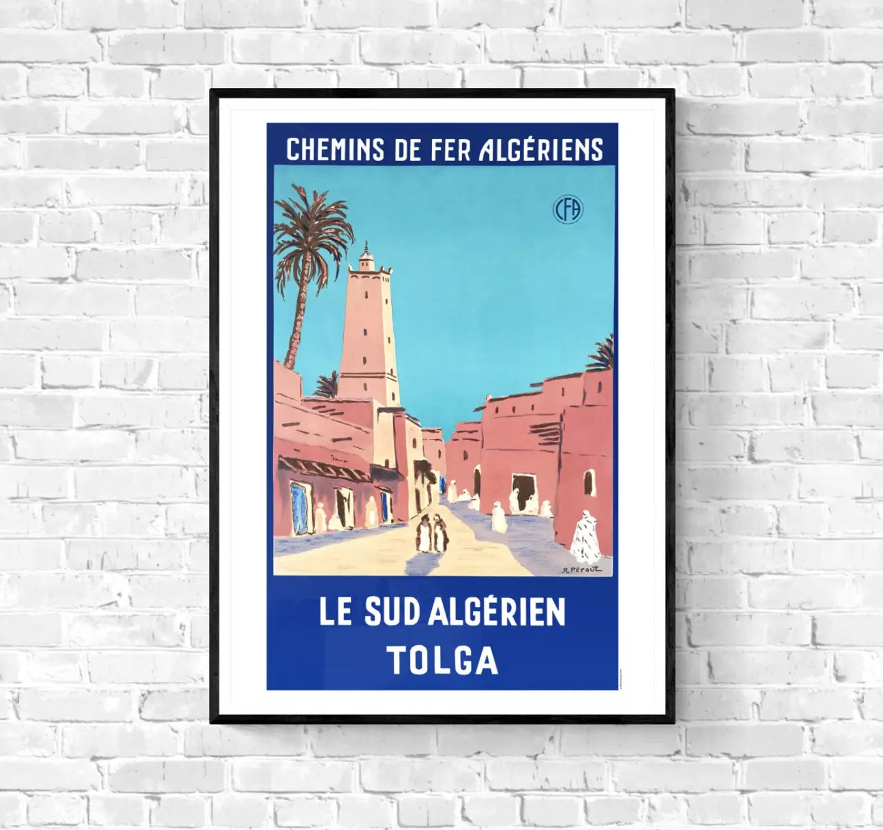 Affiche Le Sud Algérien Tolga affichevintagefrance