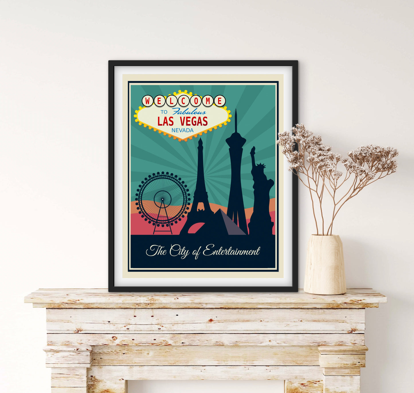 Affiche Las Vegas - affichevintagefrance
