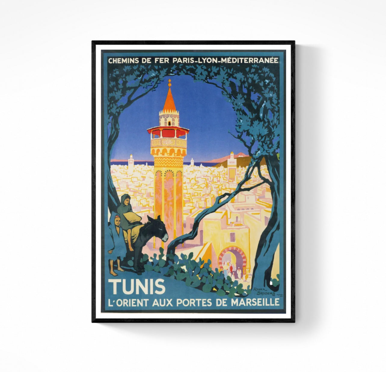 Affiche Tunis Tunisie PLM