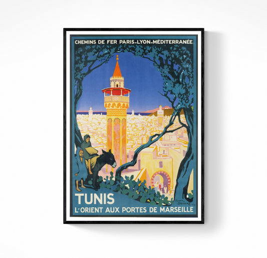 Affiche Tunis Tunisie PLM