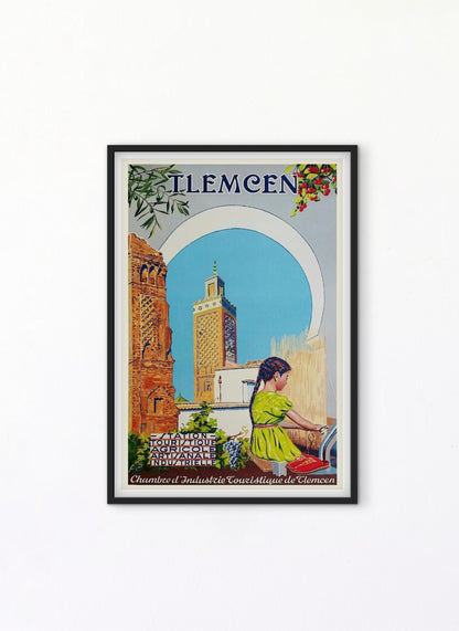 Affiche Tlemcen Algérie affichevintagefrance