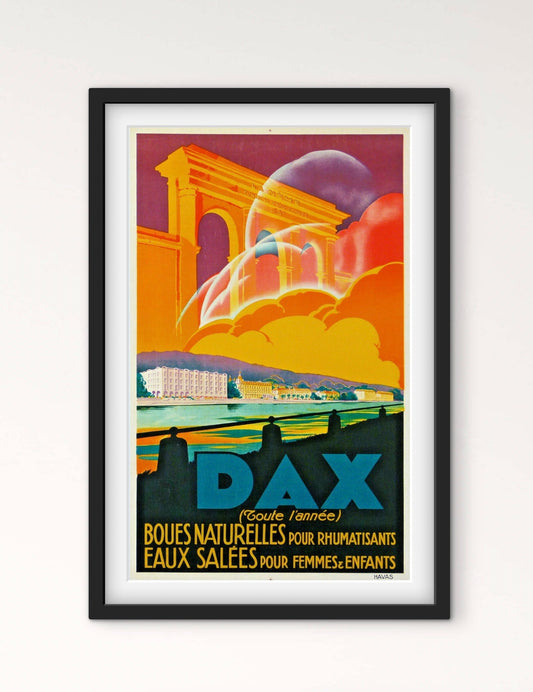 Affiche Dax Landes affichevintagefrance