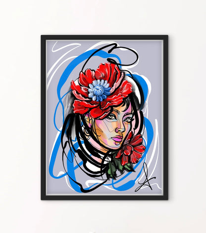 Affiche Tatouage Tatoo style graffiti artistique Laferga affichevintagefrance