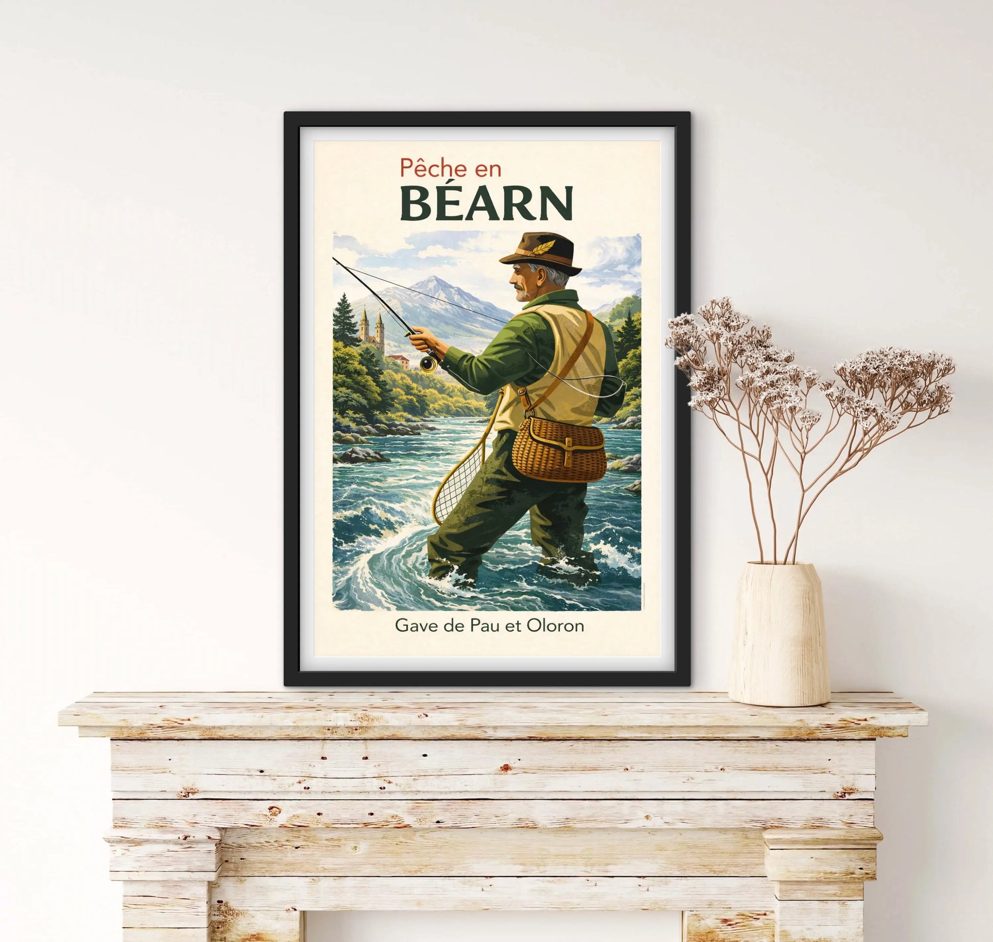 Affiche Béarn Pêche affichevintagefrance