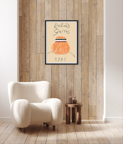 Affiche Tennis Roland Garros 1981