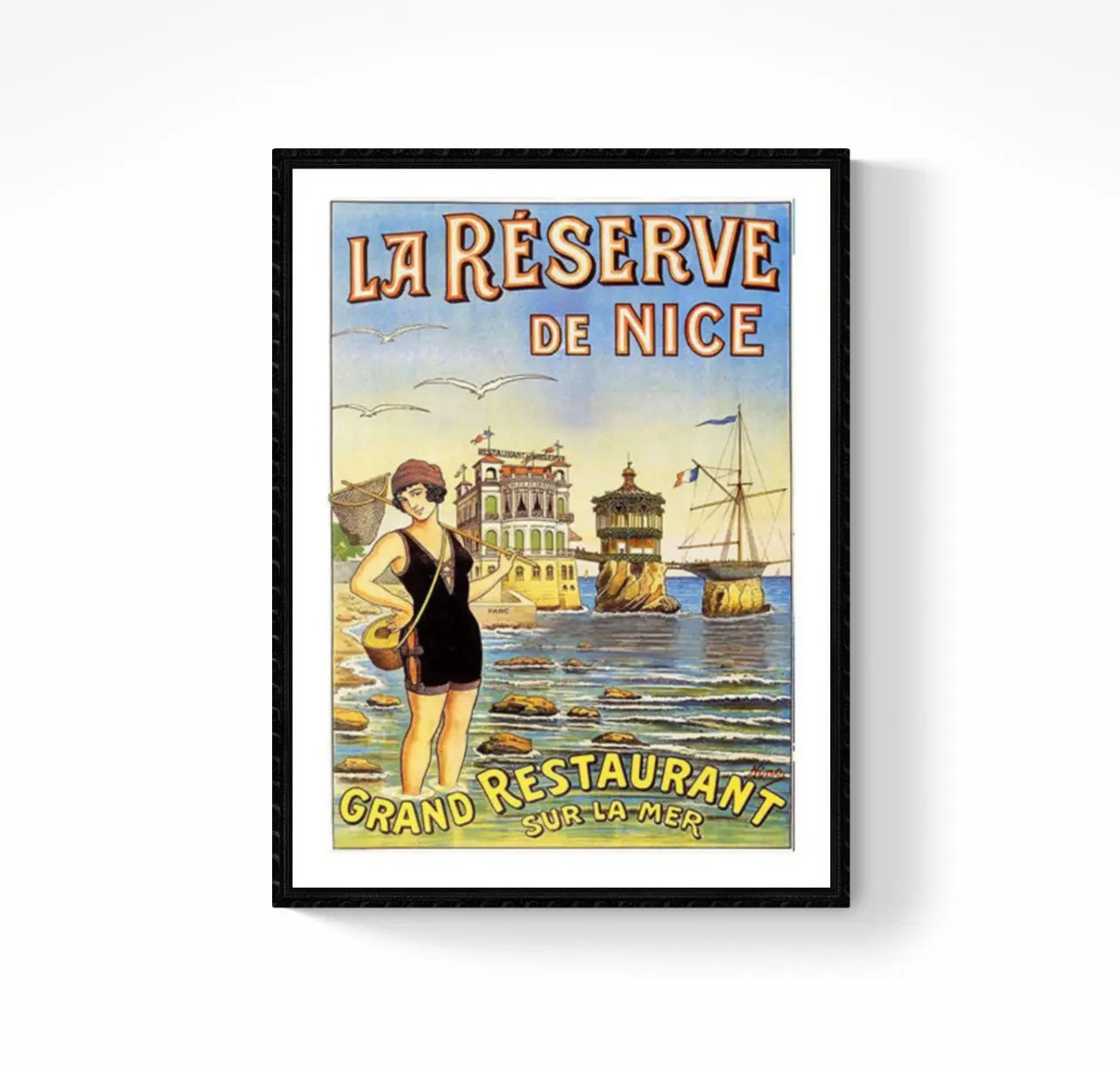 Affiche La Réserve de Nice affichevintagefrance