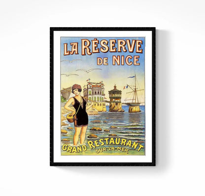 Affiche La Réserve de Nice affichevintagefrance